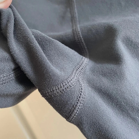 Athleta Womens S 2014 Gray *NICE* Metro Tux Silver Stripe Ankle Zipper Stretch - Picture 7 of 12